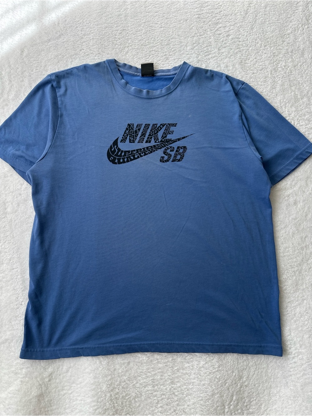 Nike SB Superior Quality Typography Graphic Tee Men’s XL Blue